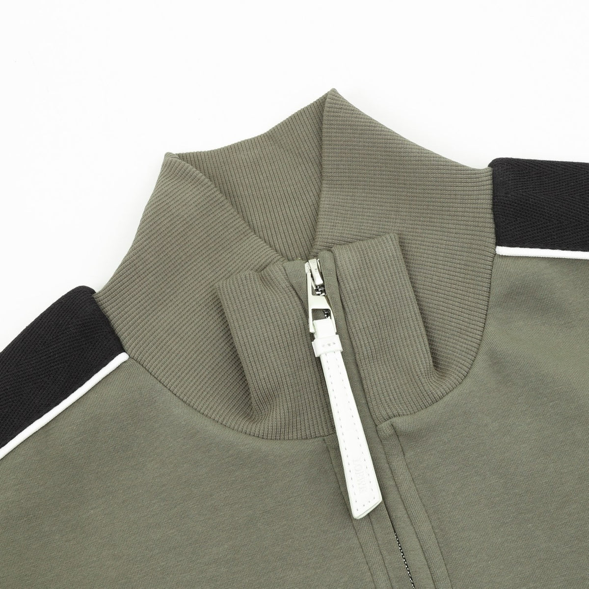 Loewe Women's Men's Olive Green Anagram Striped Zip-Up Track Jacket