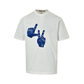Louis Vuitton Blue Hand Patch Short-Sleeve T-Shirt in White
