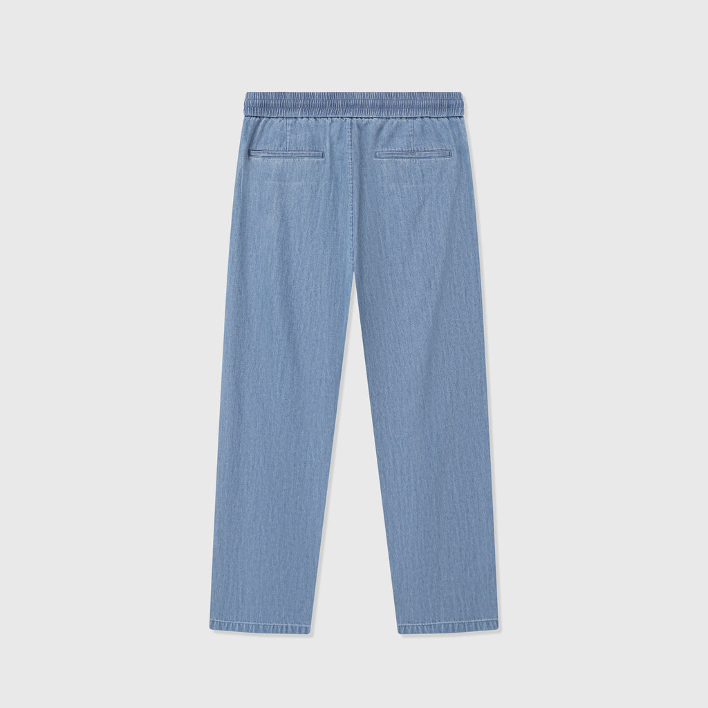 Loro Piana Light Blue Drawstring Denim Trousers | Women's & Men's Styling