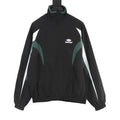 Balenciaga BLCG Sport Logo Track Jacket — Black, Geometric Panel | FW24
