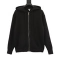 Loewe Anagram Zip-Up Hooded Knit Cardigan