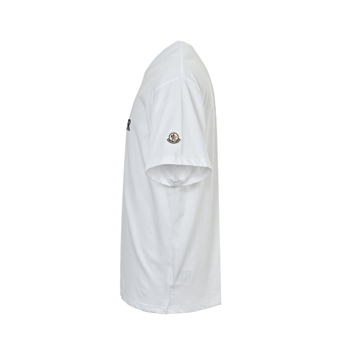 Moncler Embroidered Logo Short-Sleeve T-Shirt in White