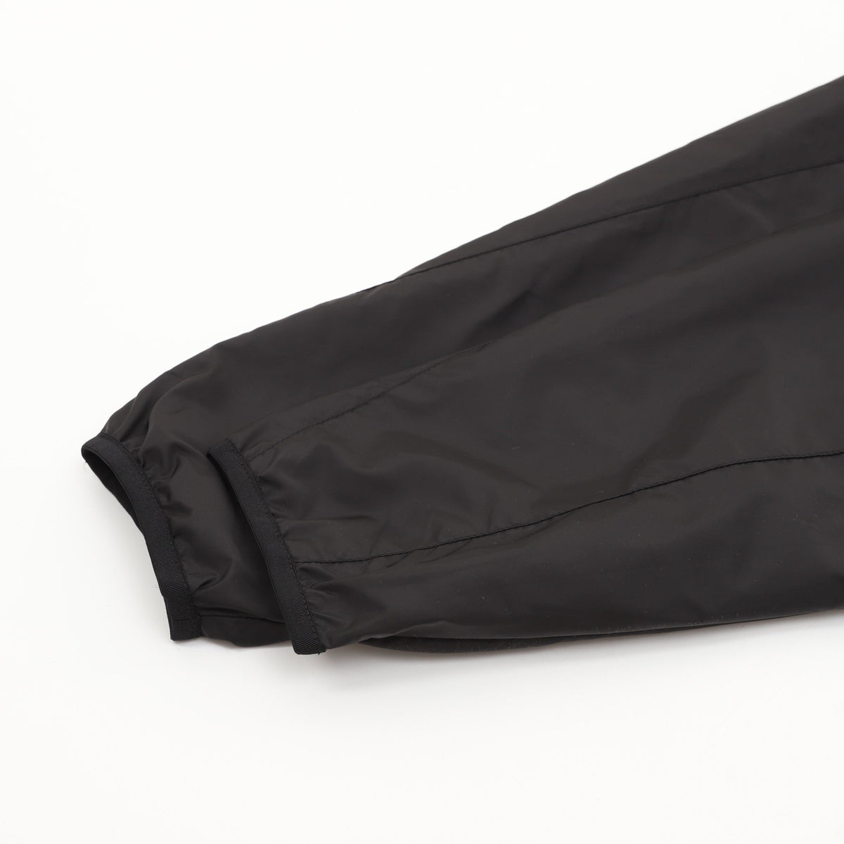 Prada Women's Men's Black Triangle Logo Stand-Collar Nylon Jacket