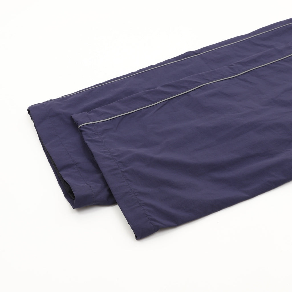 Balenciaga BLCG Bodies Athletic Pants — Navy, Wide-Leg Windbreaker