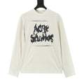 Acne Studios Women's & Men's Off-White Graffiti Logo Long-Sleeve Tee
