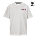 Louis Vuitton Men's White Colorful Monogram Patch T-Shirt