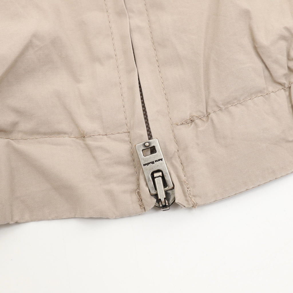 Acne Studios Women's Men's Beige Stand-Collar Zip-Up Jacket