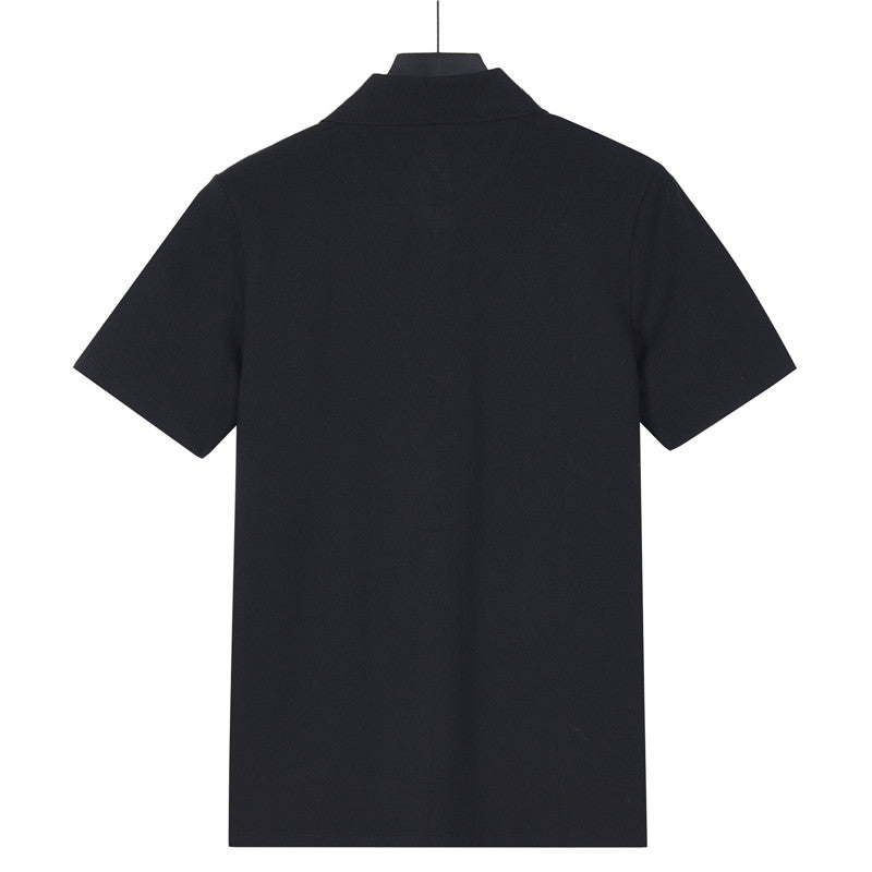 Louis Vuitton Embossed Logo Short-Sleeve Polo Shirt in Black