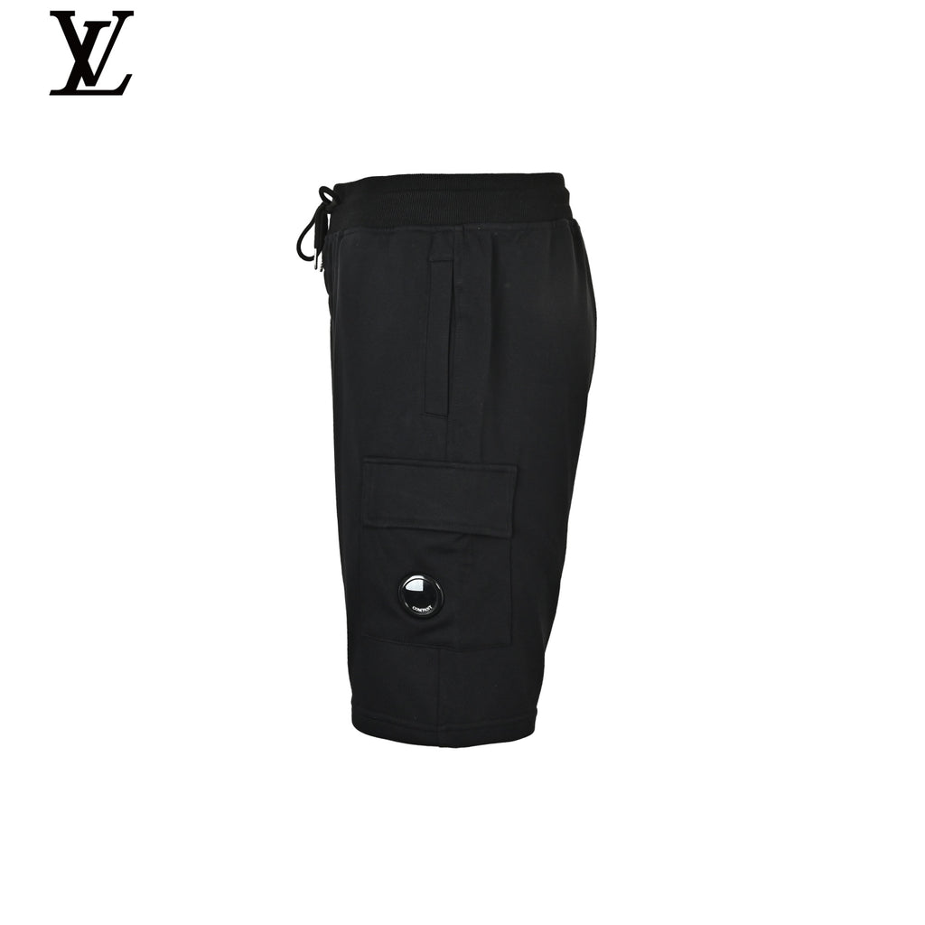C.P. Company Men's Black Jersey Cargo Shorts
