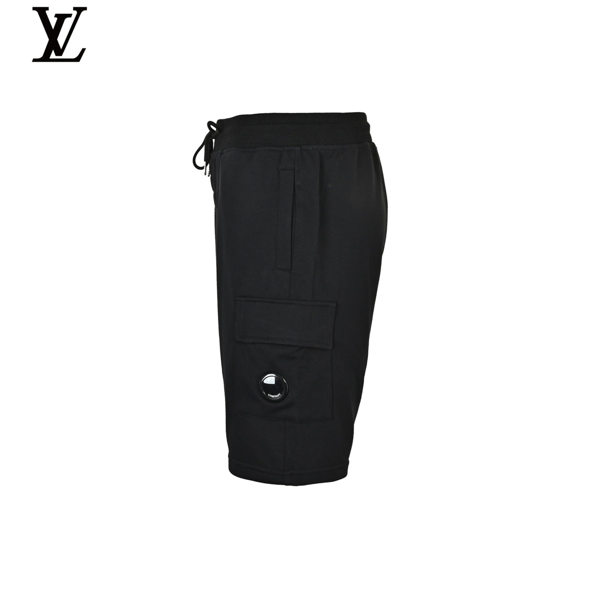 C.P. Company Men's Black Jersey Cargo Shorts
