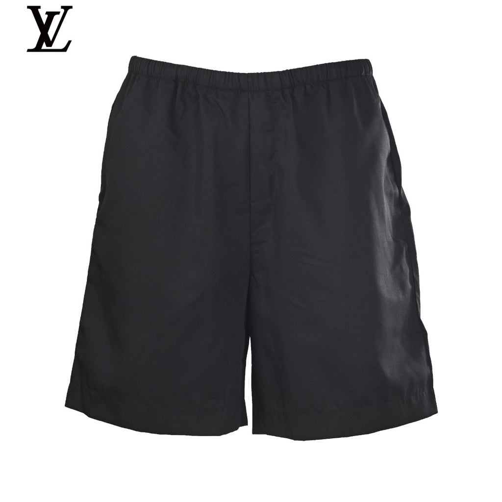 Louis Vuitton Men's Black Elastic Waist Shorts