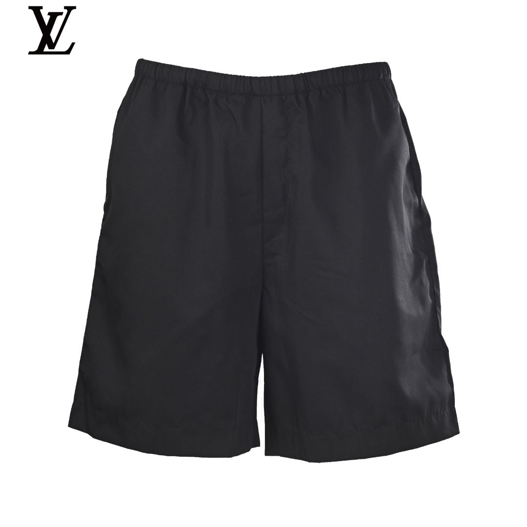 Louis Vuitton Men's Black Elastic Waist Shorts