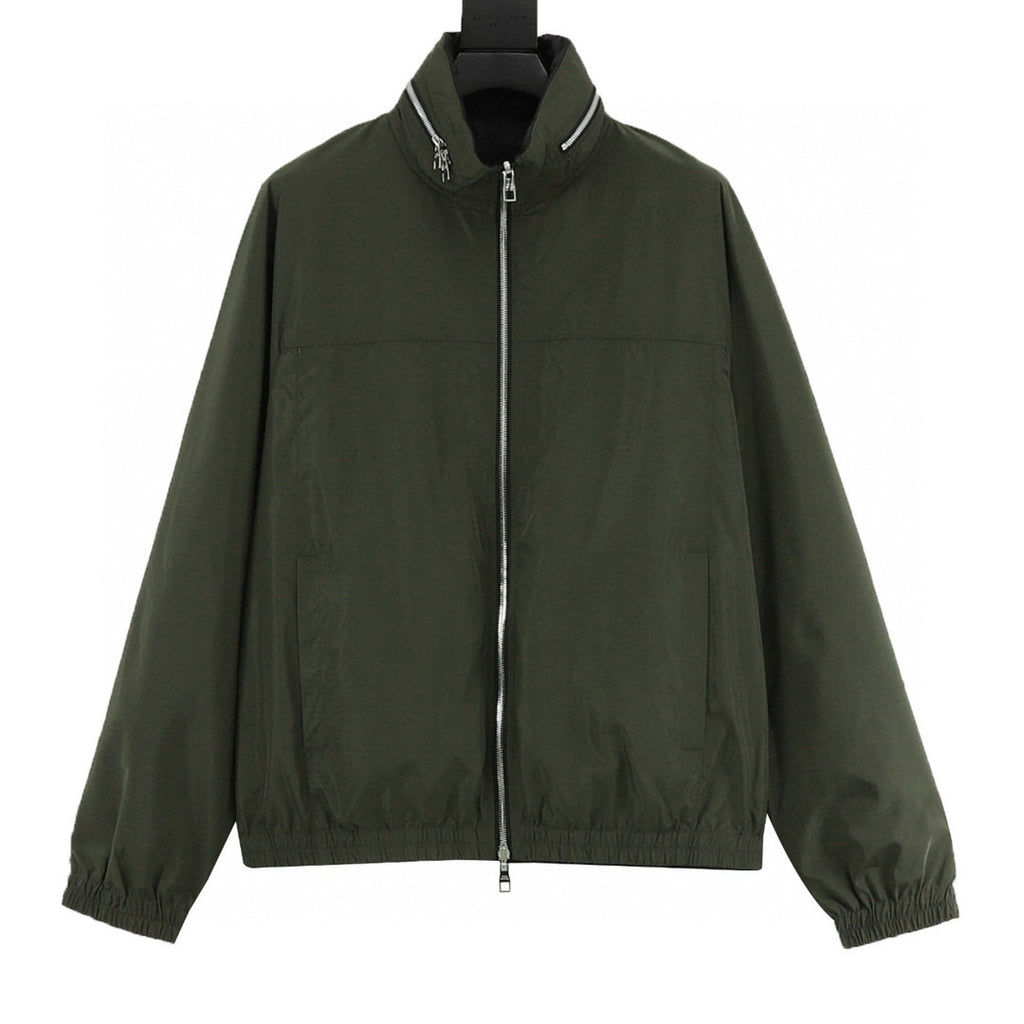 Louis Vuitton 26SS Reversible Olive & Black Zip-Up Blouson Jacket