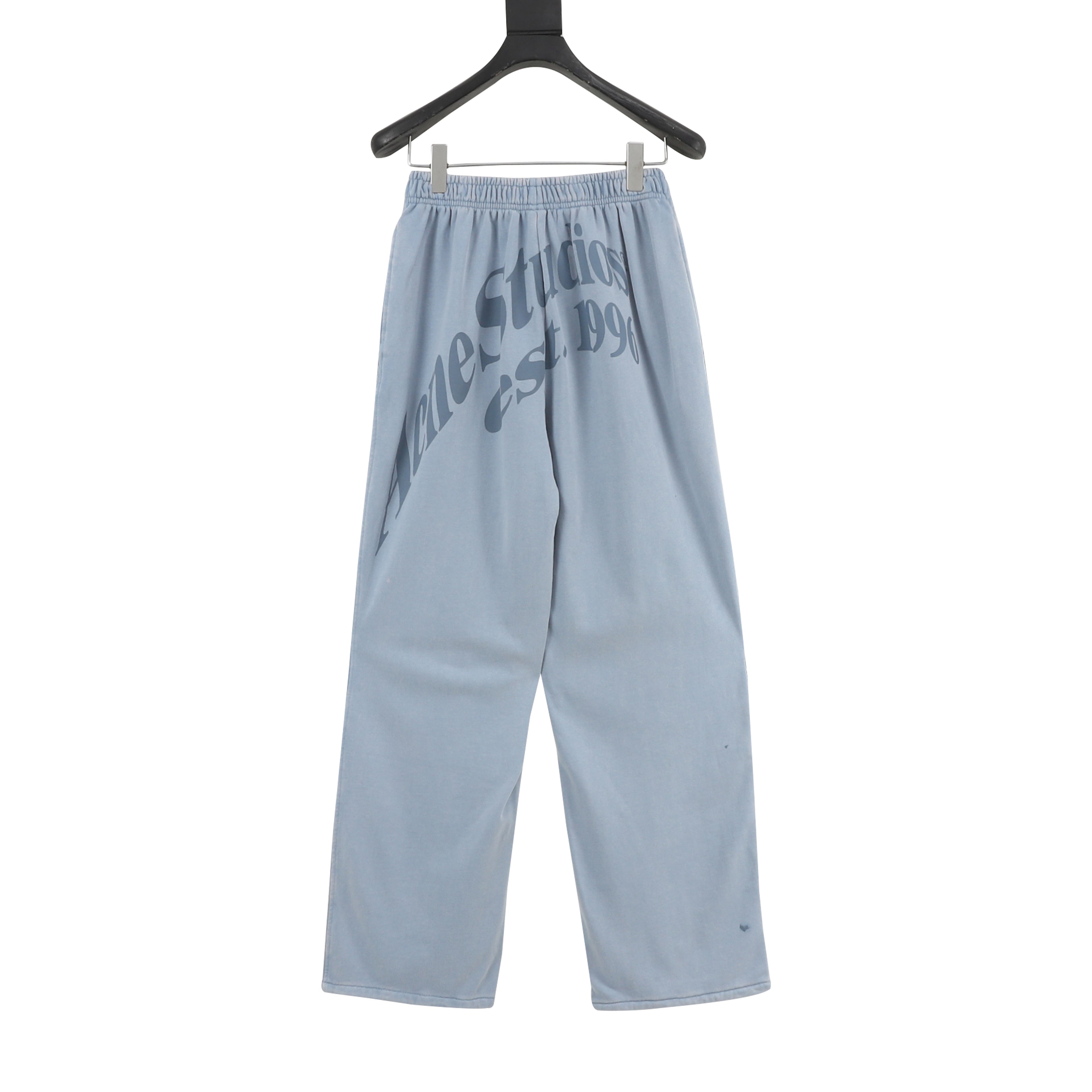 Acne Studios Est. 1996 Logo Trousers — Peach Orange, Retro Script Print