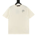 Louis Vuitton Logo Print Knit Short-Sleeve T-Shirt in Cream