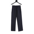 Prada Triangle Logo Linen-Blend Drawstring Wide-Leg Trousers