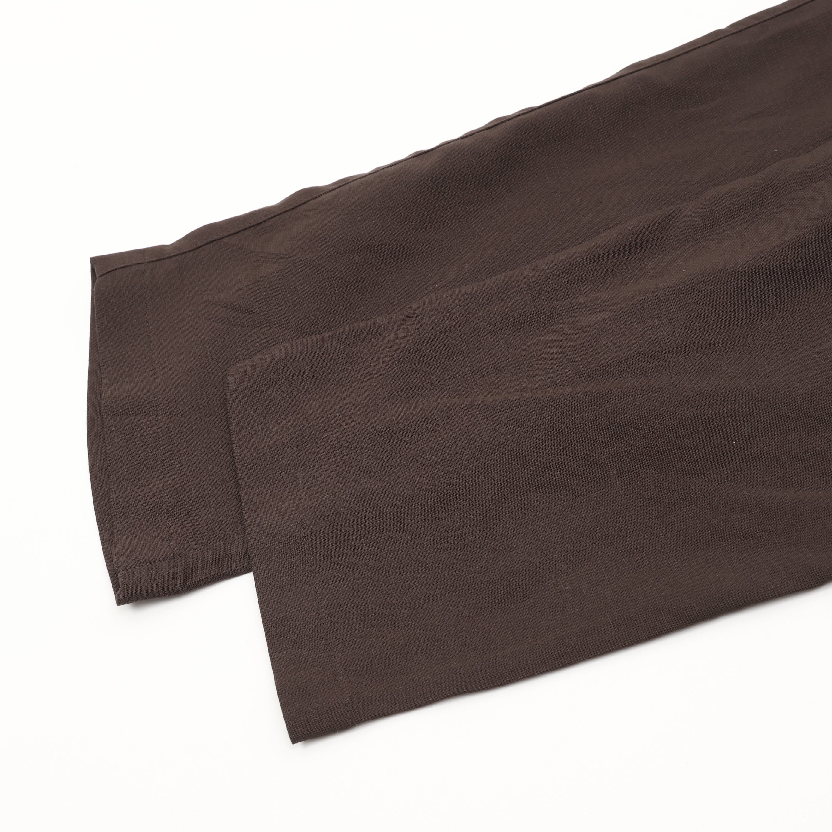 Prada Triangle Logo Linen-Blend Drawstring Wide-Leg Trousers