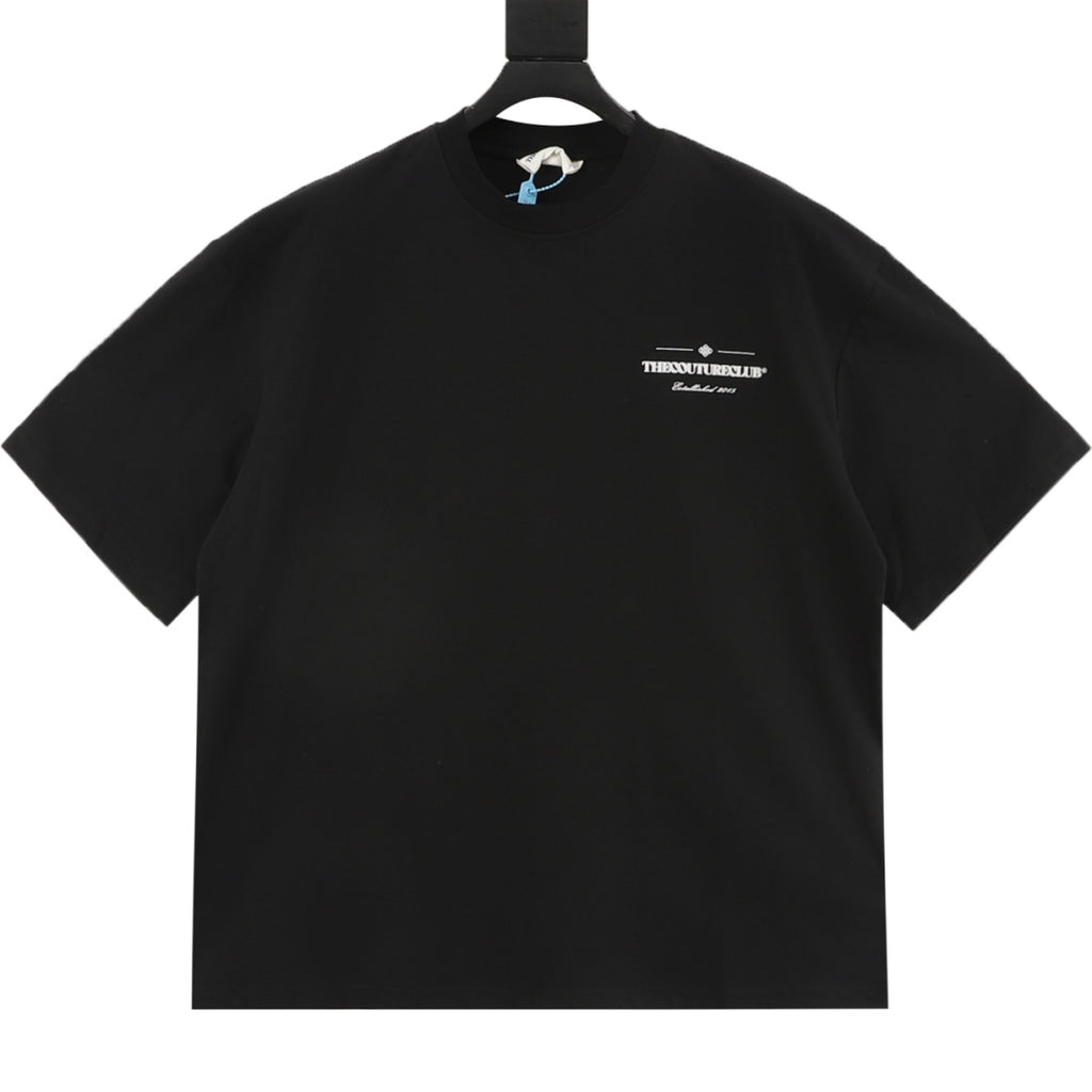 TheSutureClub Black Chest Logo T-Shirt