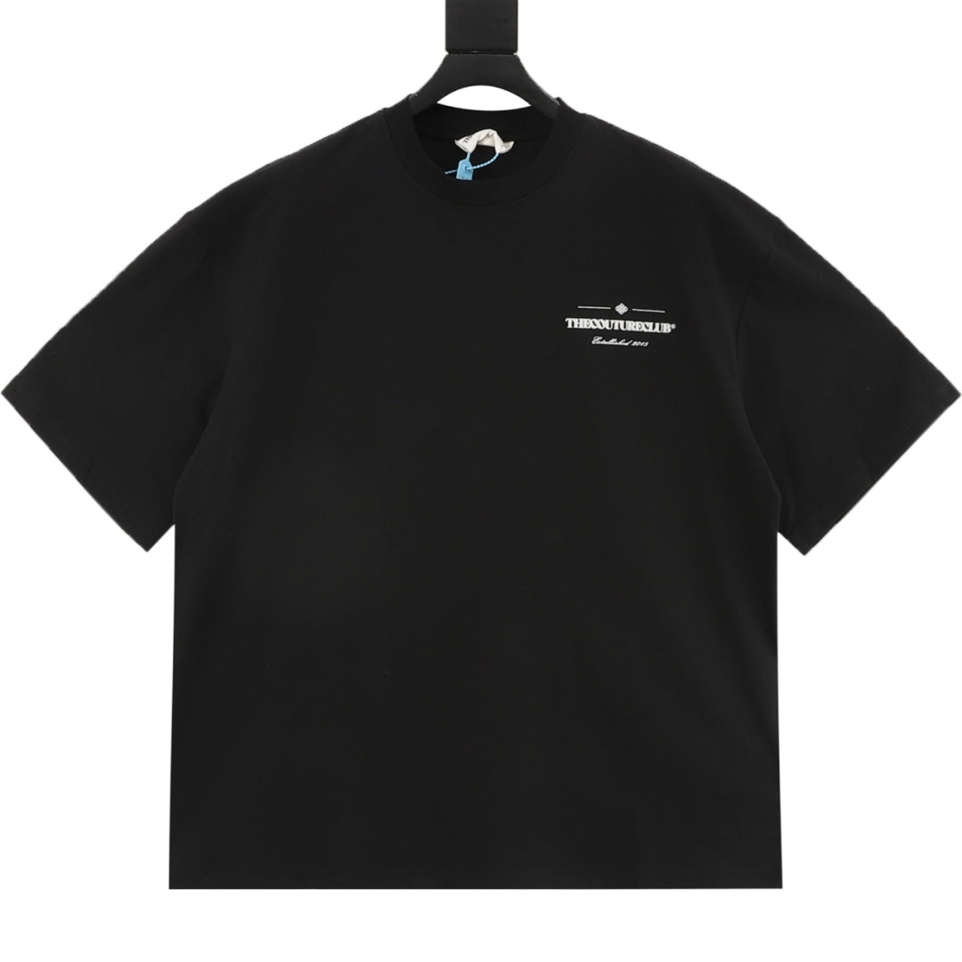 TheSutureClub Black Chest Logo T-Shirt