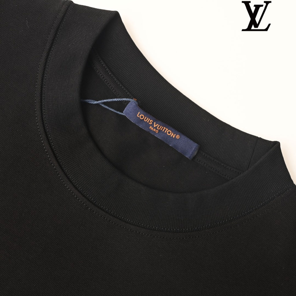 Louis Vuitton Light Blue Monogram Knit Polo Shirt