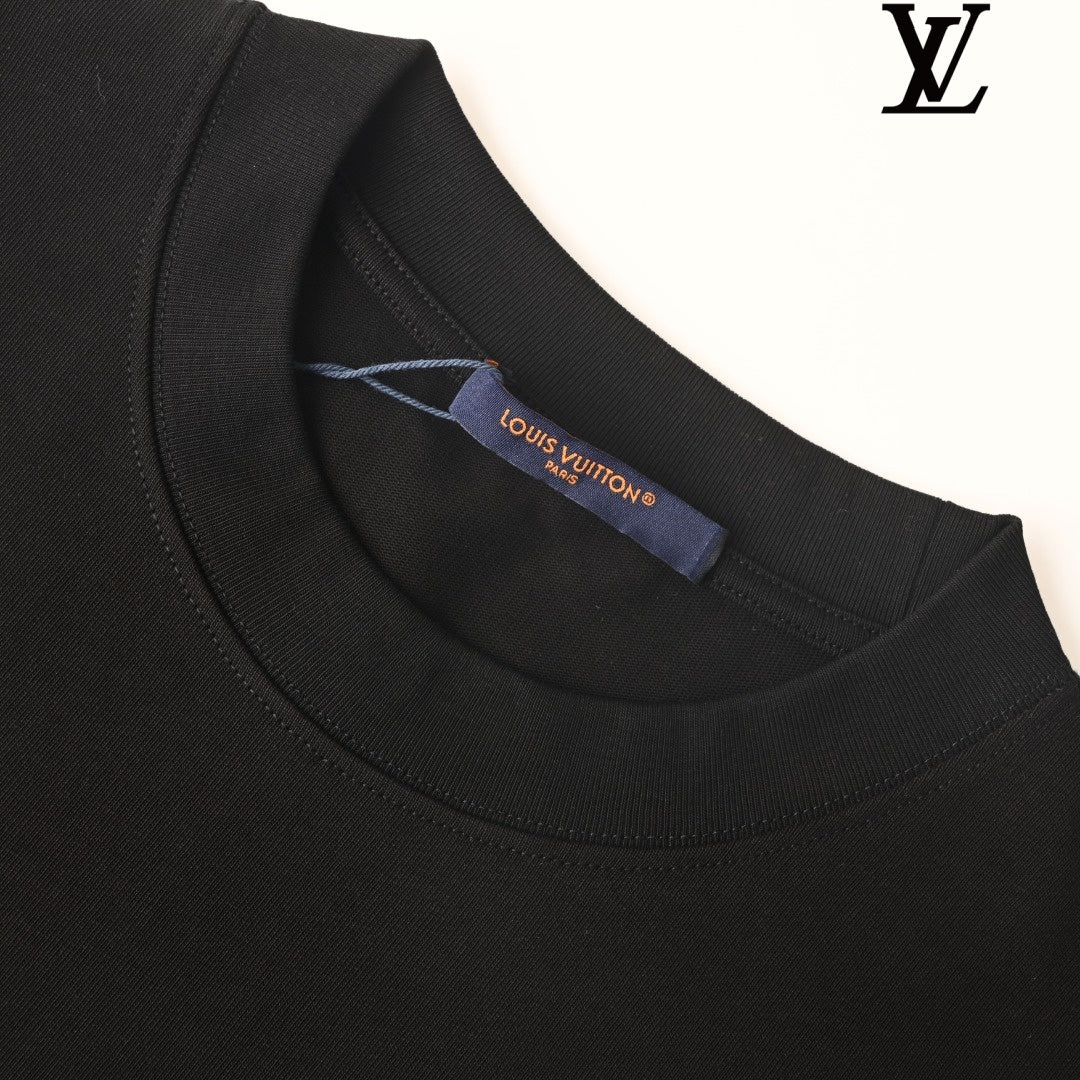 Louis Vuitton Light Blue Monogram Knit Polo Shirt