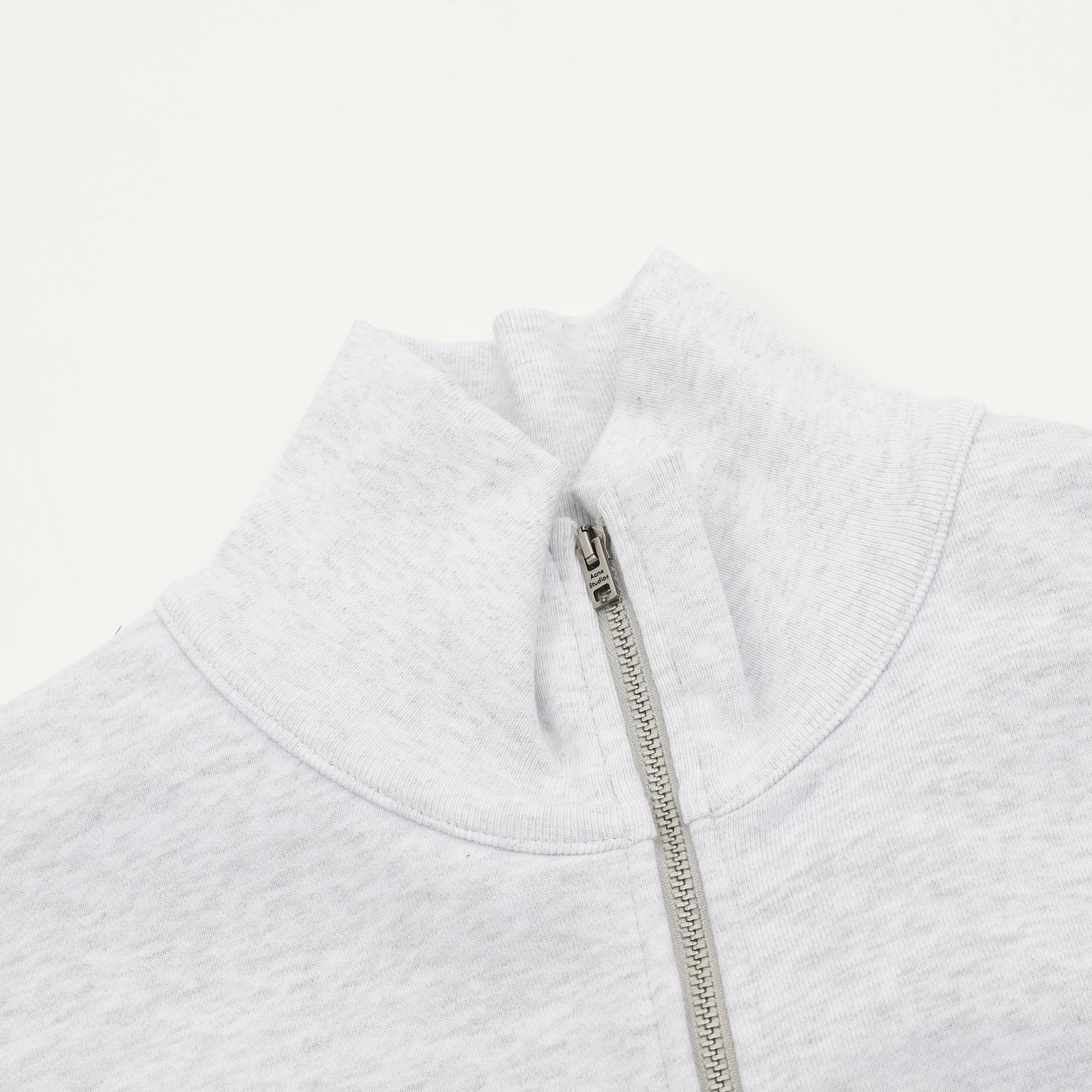 Acne Studios Tonal Script Embroidery Zip Jacket — Black