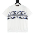 Louis Vuitton Fair Isle LV Knit Short-Sleeve T-Shirt in White