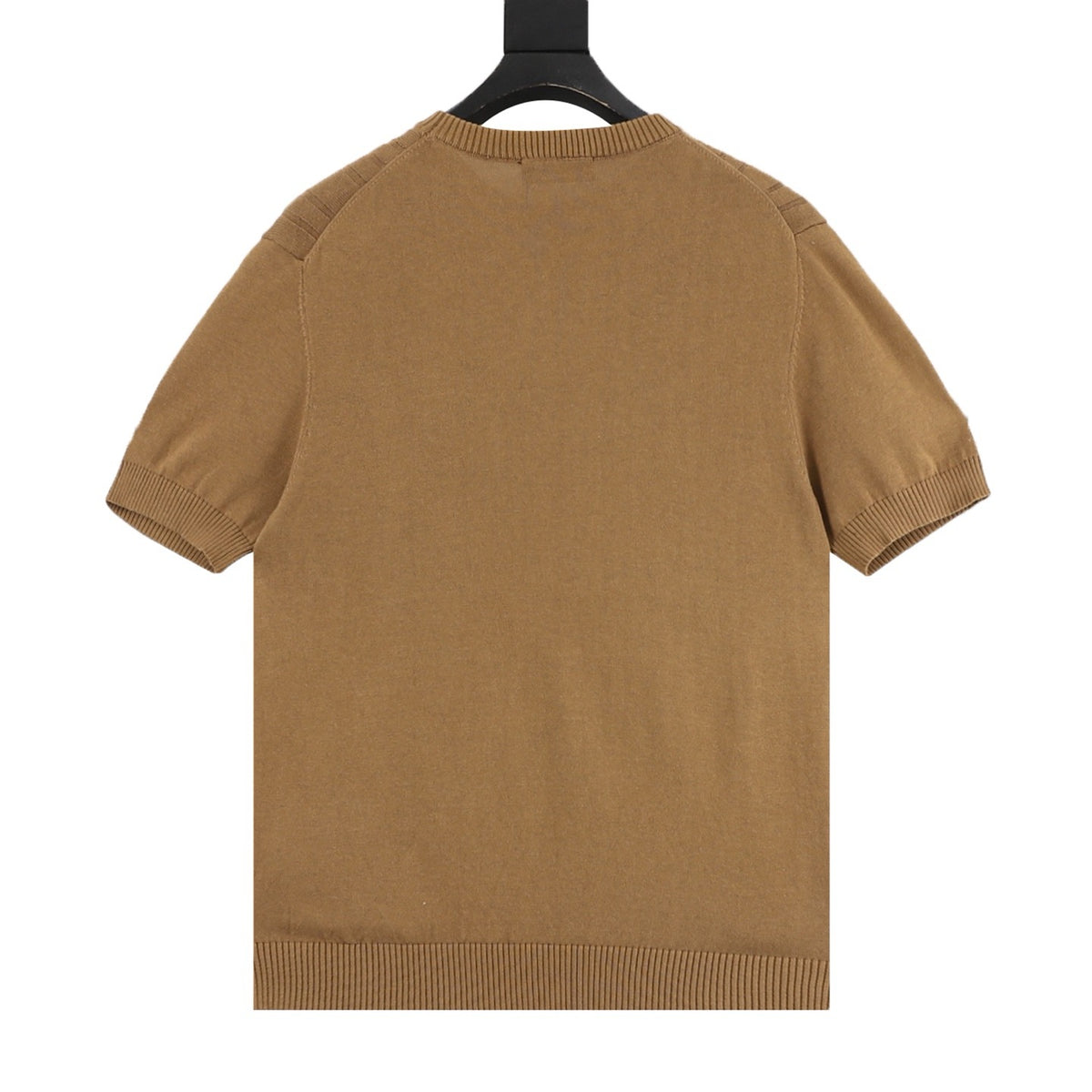 Loro Piana Women's Men's Camel Cable-Knit Short-Sleeve Sweater