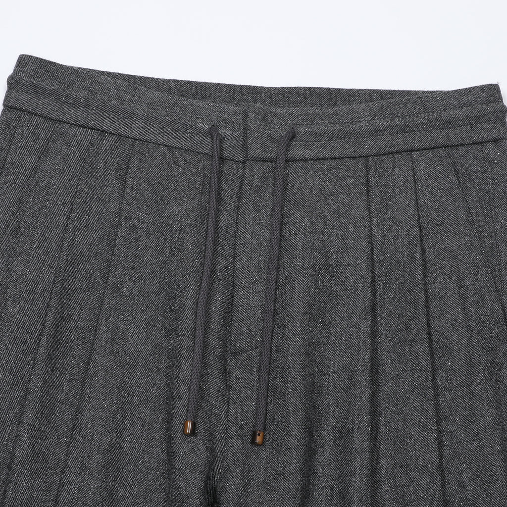 Hermès Men's Drawstring Trousers in Grey