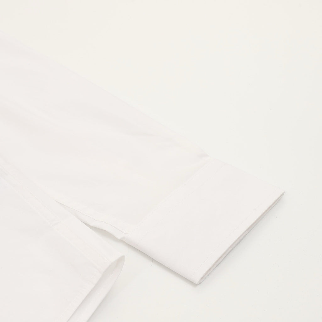 Burberry TB Monogram Embroidered Concealed Placket Long-Sleeve Shirt