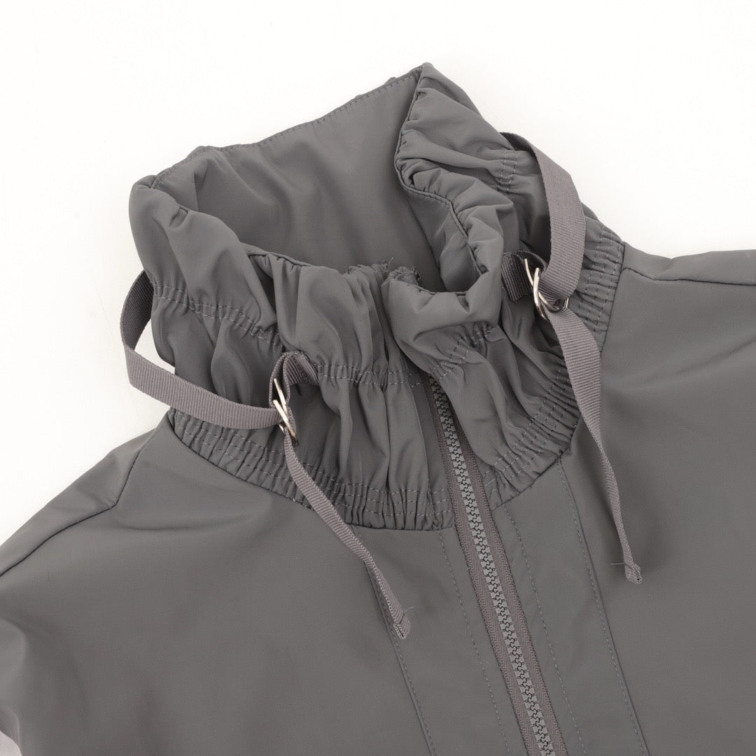 Louis Vuitton Women's & Men's Grey Color-Block Monogram Windbreaker Jacket