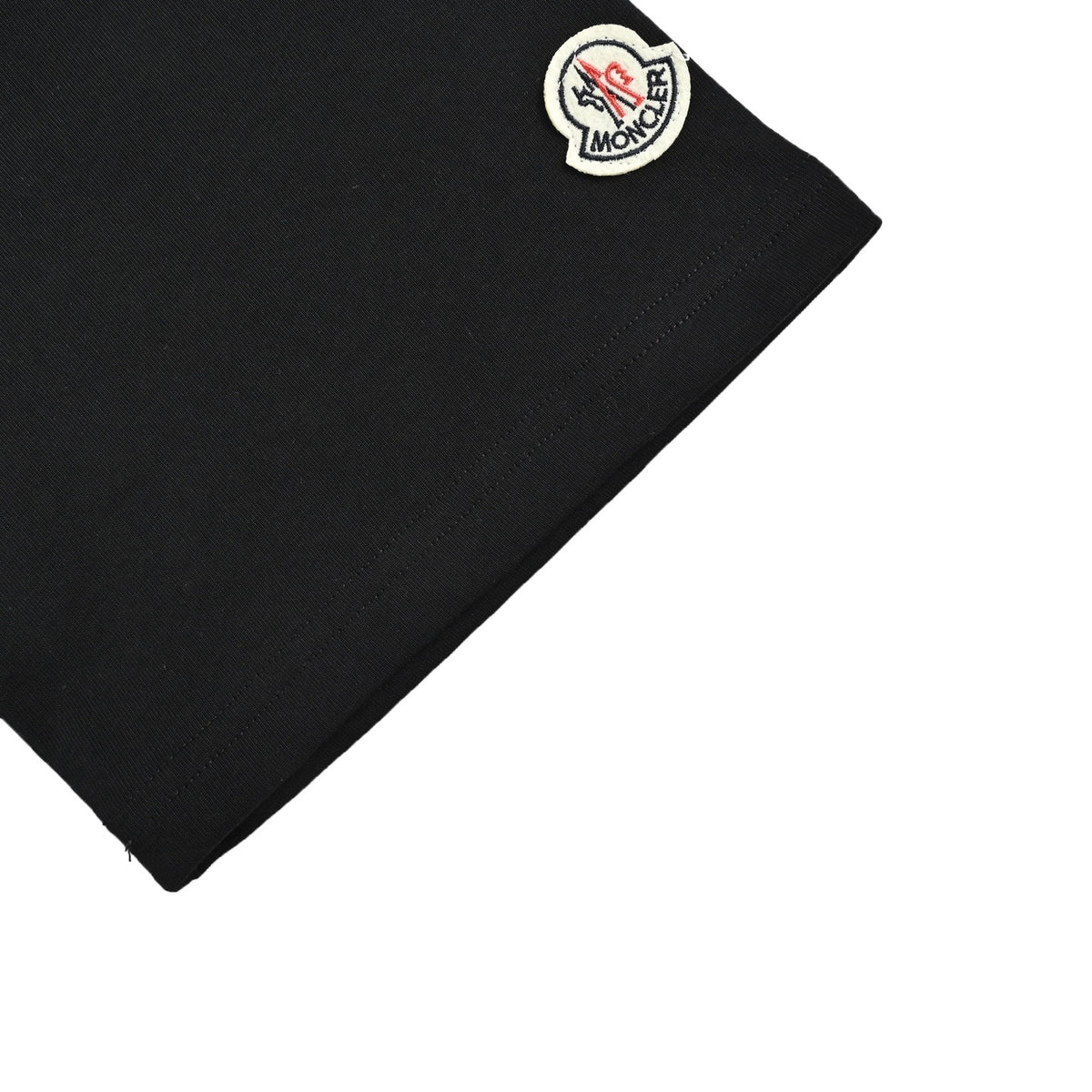 Plain Crew-Neck Short-Sleeve T-Shirt in Black