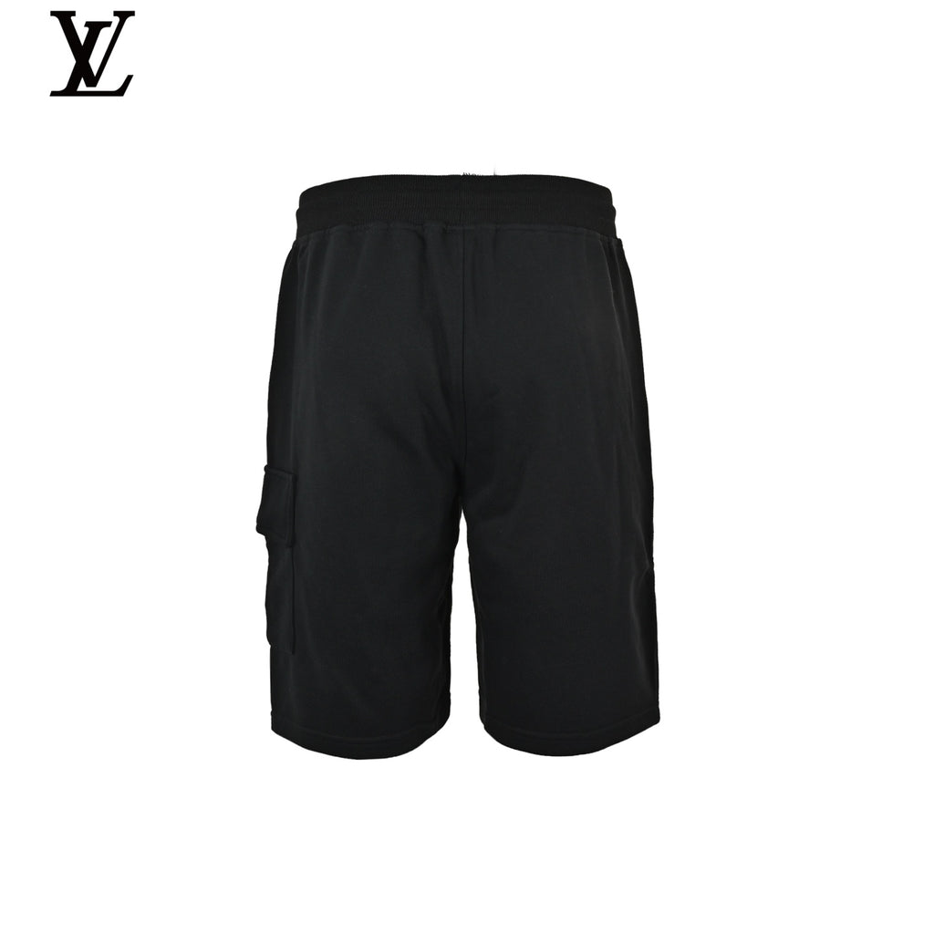 C.P. Company Men's Black Jersey Cargo Shorts