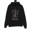 Balenciaga Women's Men's Black 3B Sports Icon Logo Pullover Hoodie