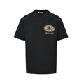 Burberry Oval Knight Check Logo Short-Sleeve T-Shirt in Black