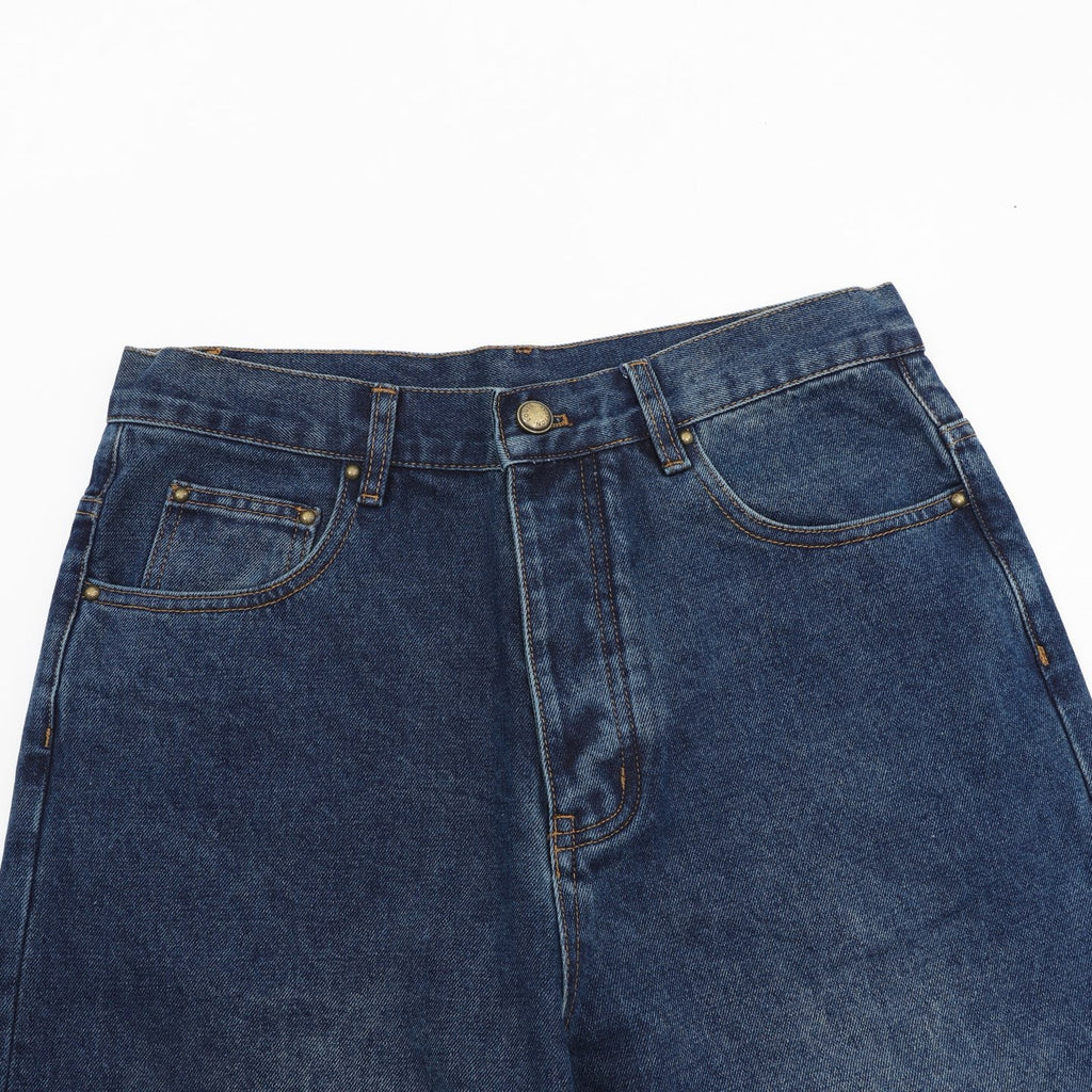Louis Vuitton Men's Wide-Leg Jeans in Blue