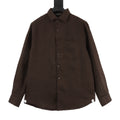 Loro Piana LP Linen Shirt | Dark Brown Breathable Luxury Long Sleeve