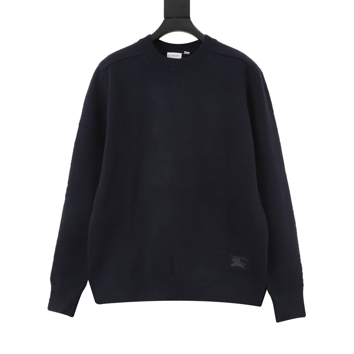 Burberry Women's & Men's Navy Equestrian Knight Patch Crewneck Sweater