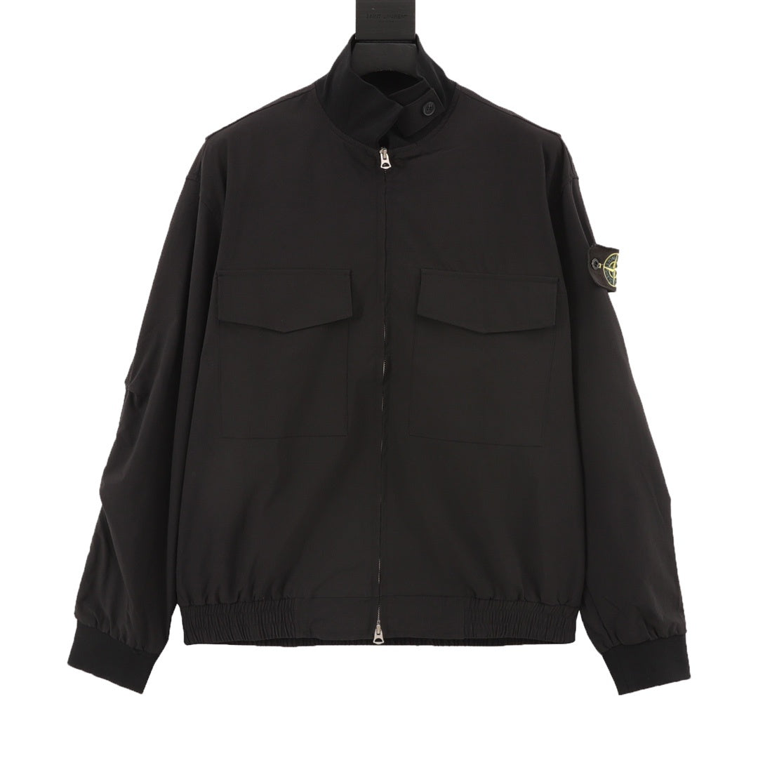 Stone Island Compass Badge Four-Pocket Blouson Overshirt Jacket