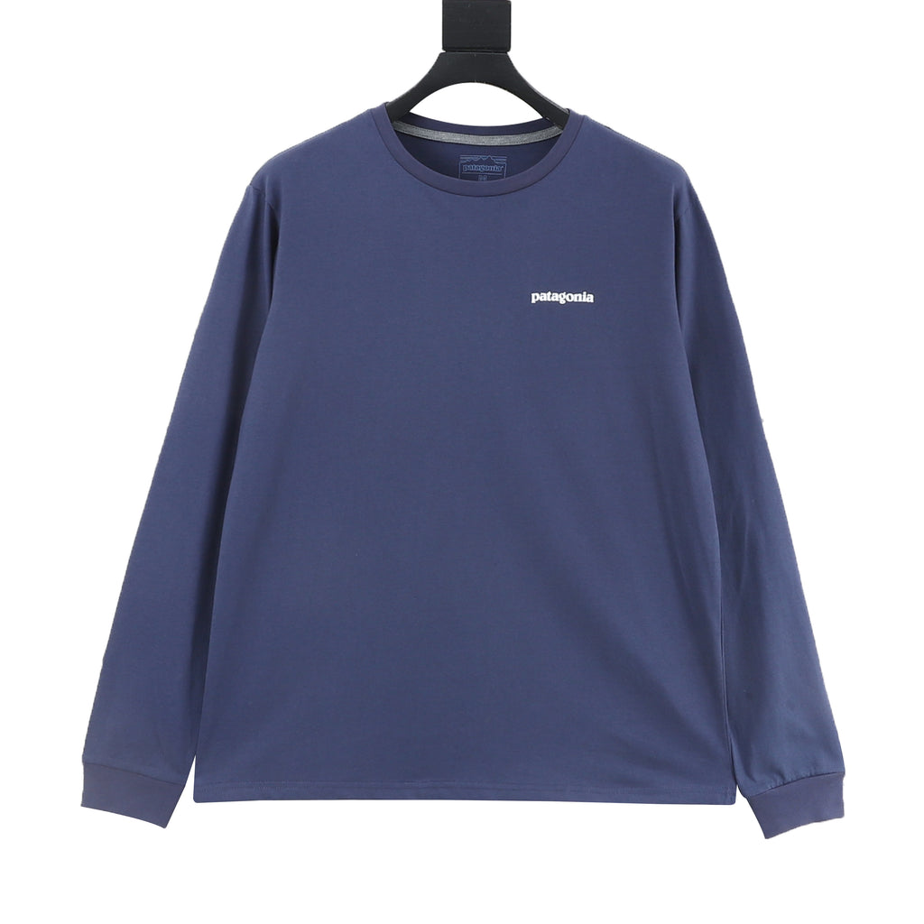Patagonia P-6 Logo Long-Sleeve Responsibili-Tee — Black