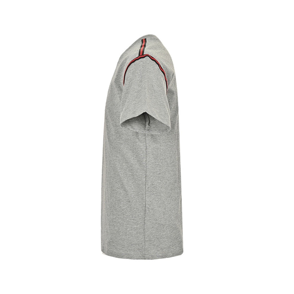 Gucci Shoulder Web Stripe Short-Sleeve T-Shirt in Grey