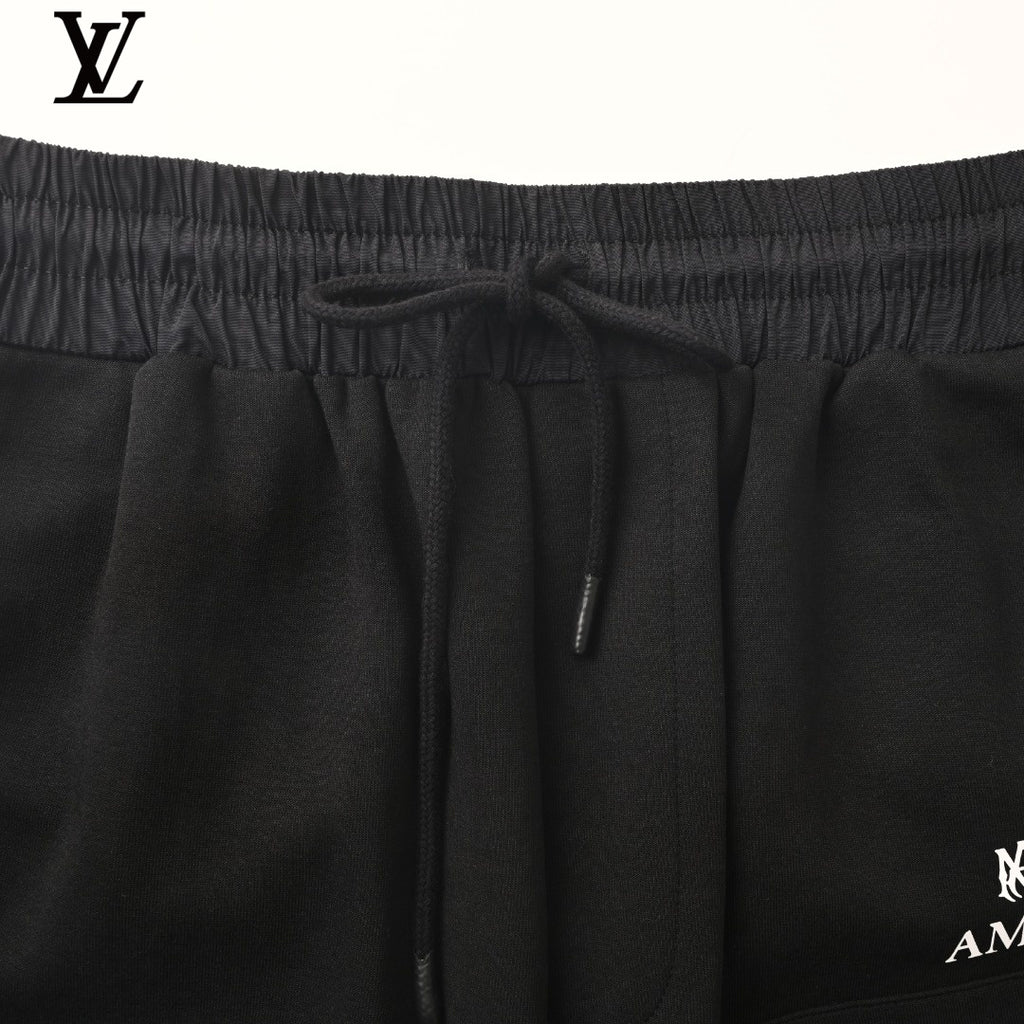 Amiri Black Logo Cargo Sweat Shorts