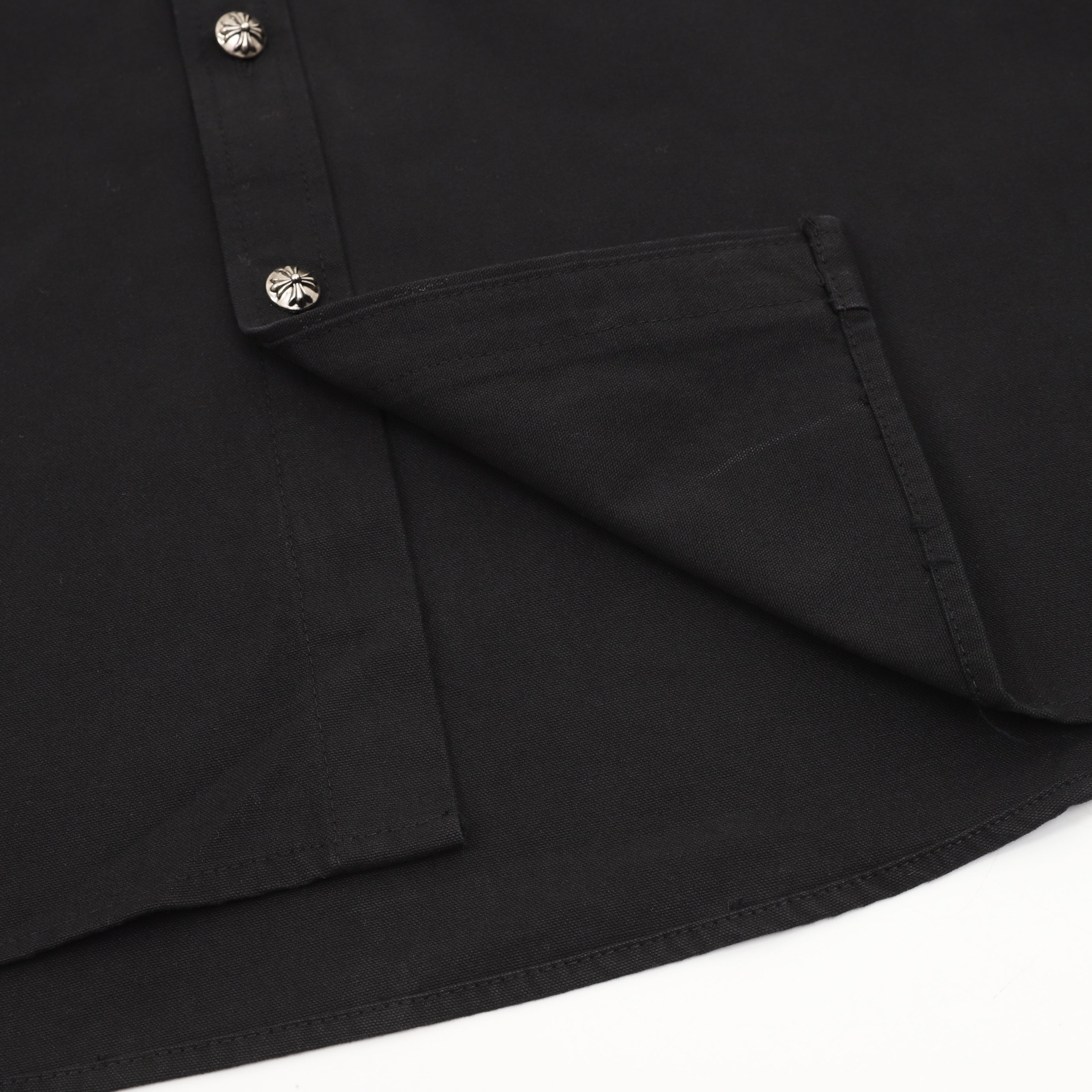 Chrome Hearts Cross Button Long-Sleeve Shirt