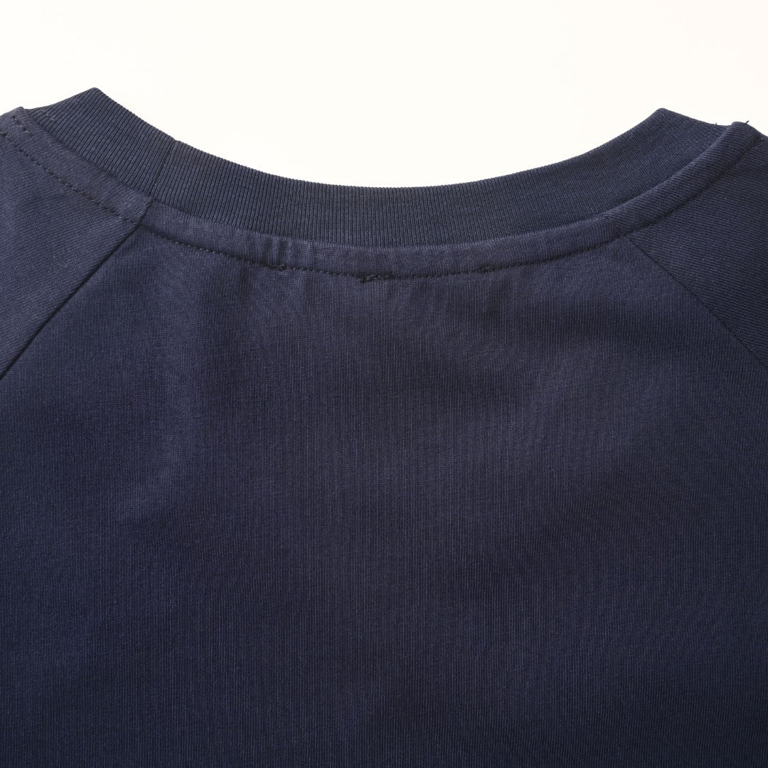 LOEWE Men's Navy Anagram Embroidered T-Shirt