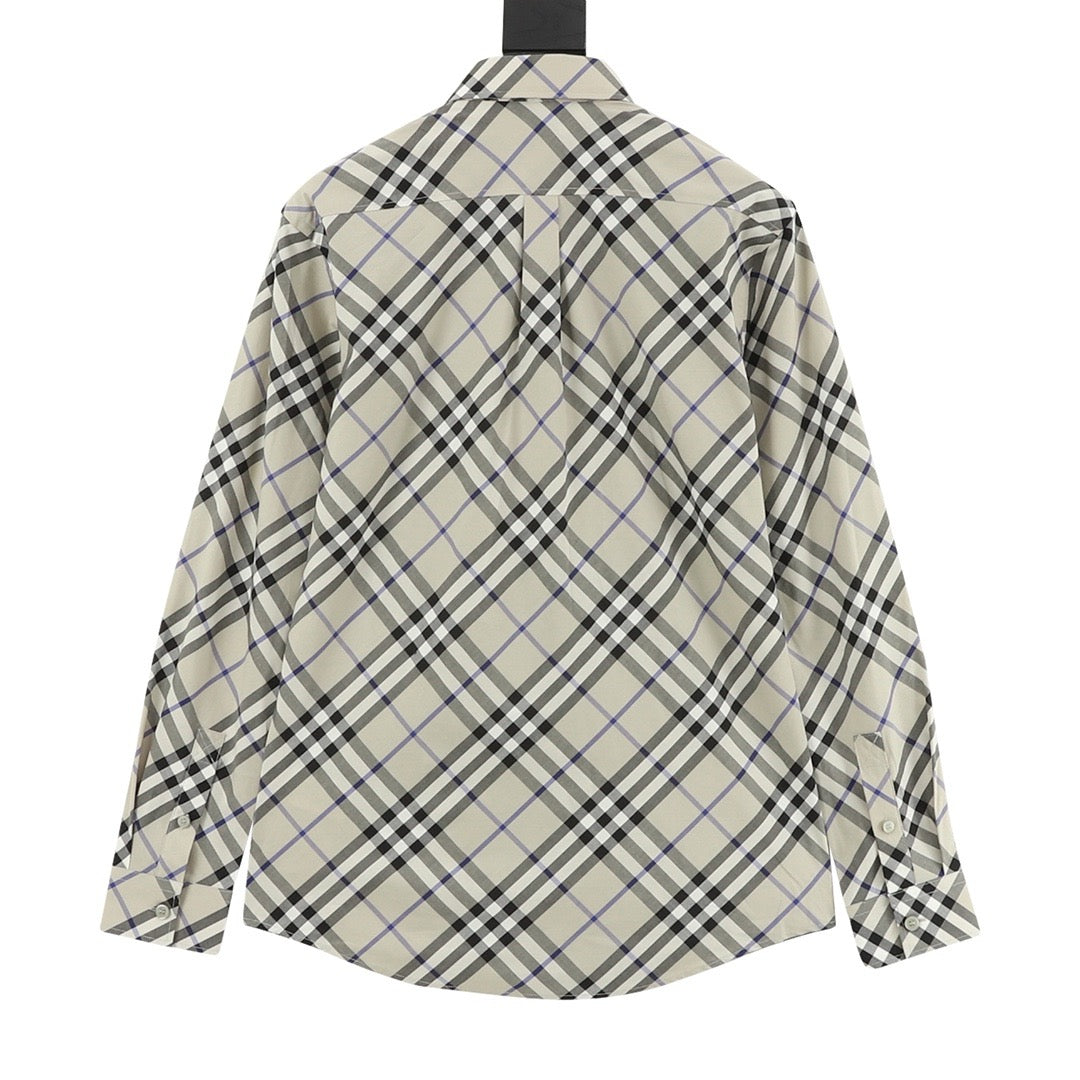 Burberry Vintage Check Cotton Twill Long-Sleeve Shirt