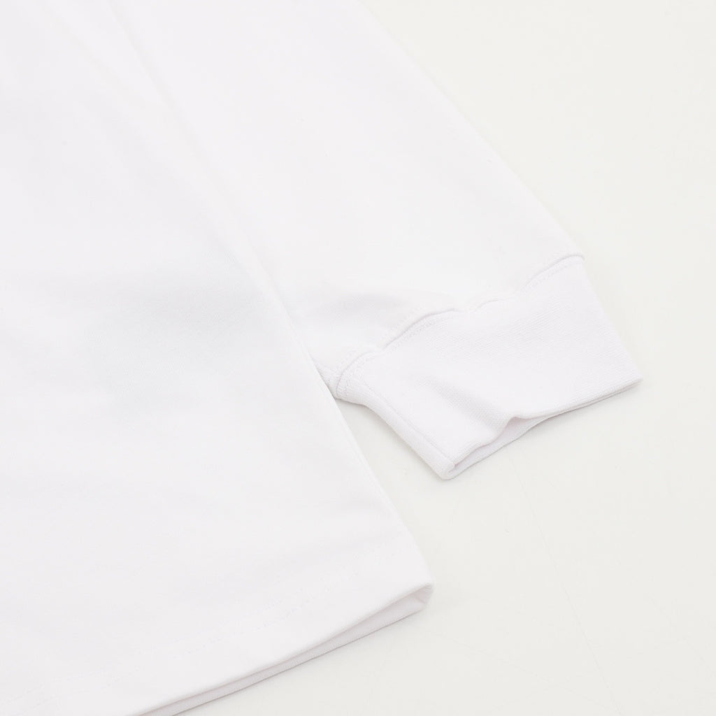 Dior Women's / Men's Label Logo Long-Sleeve T-Shirt in White