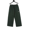Acne Studios Women's Men's Dark Green Logo Wide-Leg Sweatpants