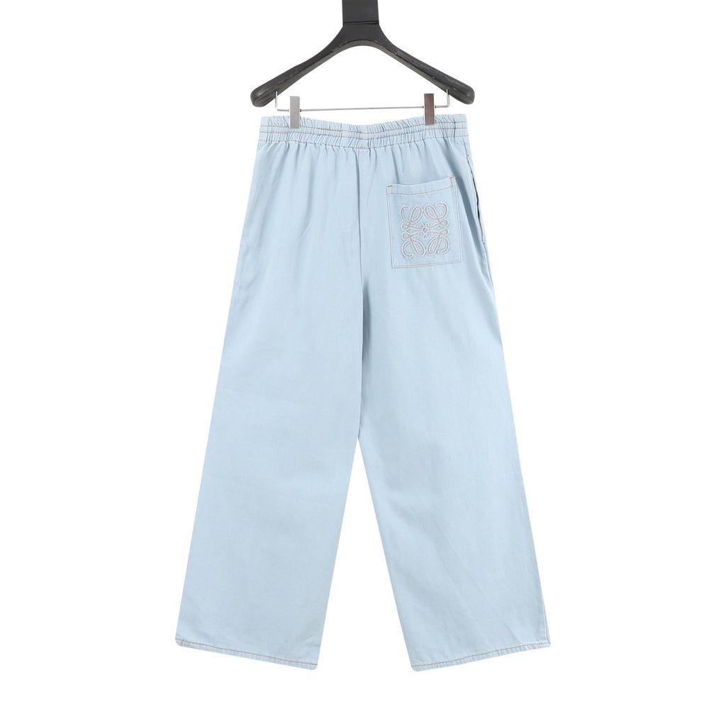 Loewe Anagram Embroidered Denim Jeans | Luxury Crafted Spanish Heritage Denim