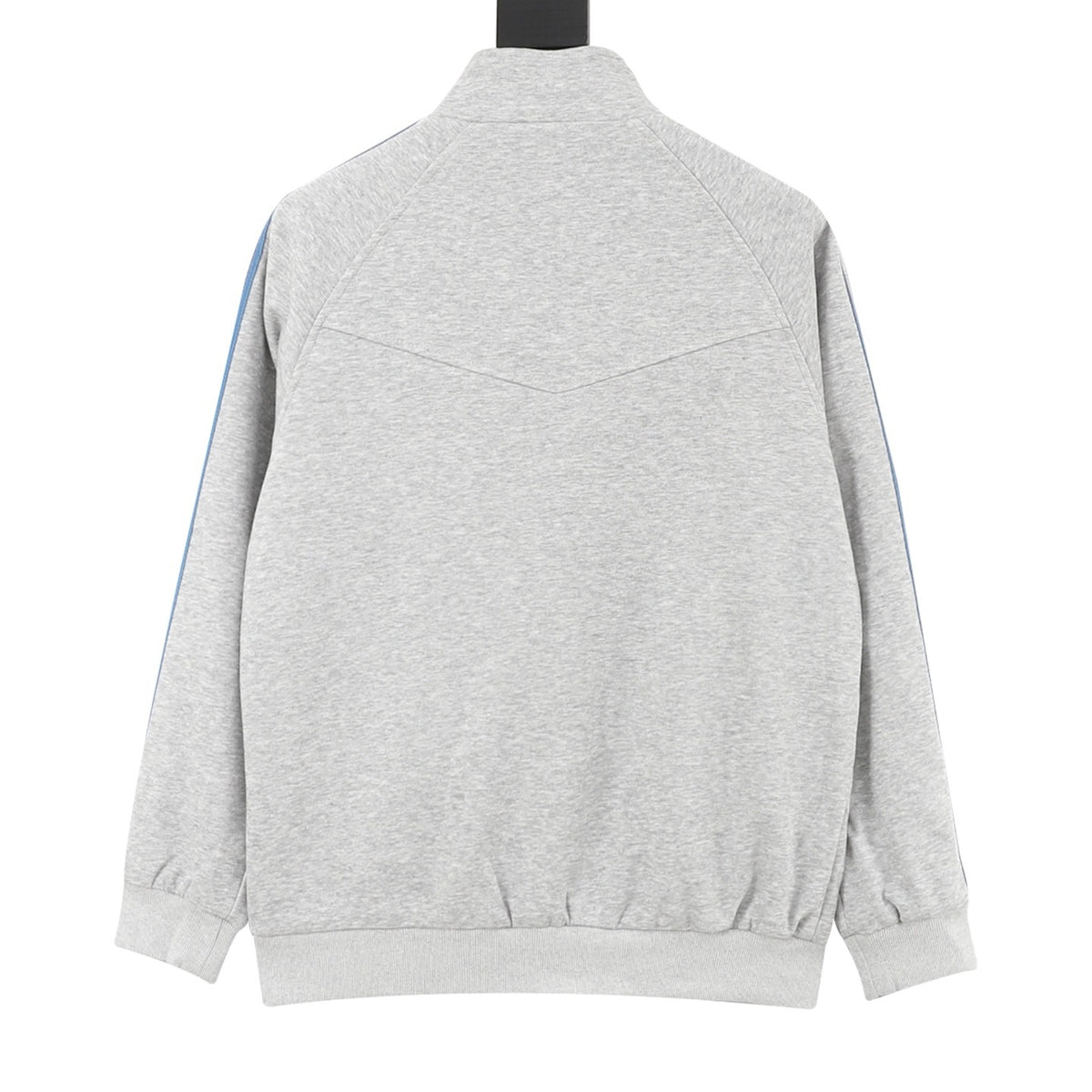 Adidas Women's & Men's Light Grey Blue 3-Stripes Full-Zip Track Jacket