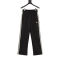 Adidas Originals Gold Trefoil 3-Stripe Wide-Leg Track Pants